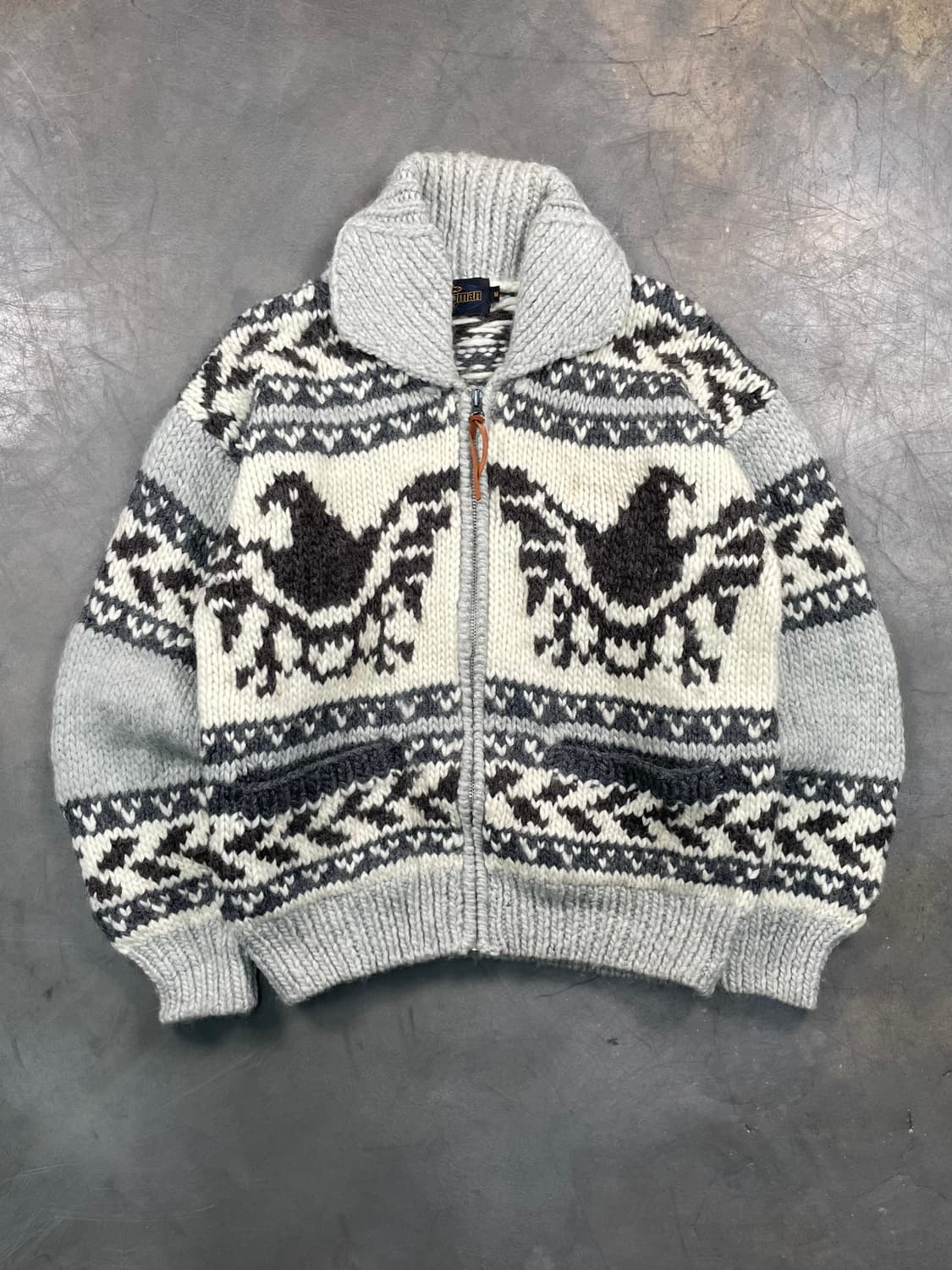 빈티지 코위찬 니트집업 상품이미지1