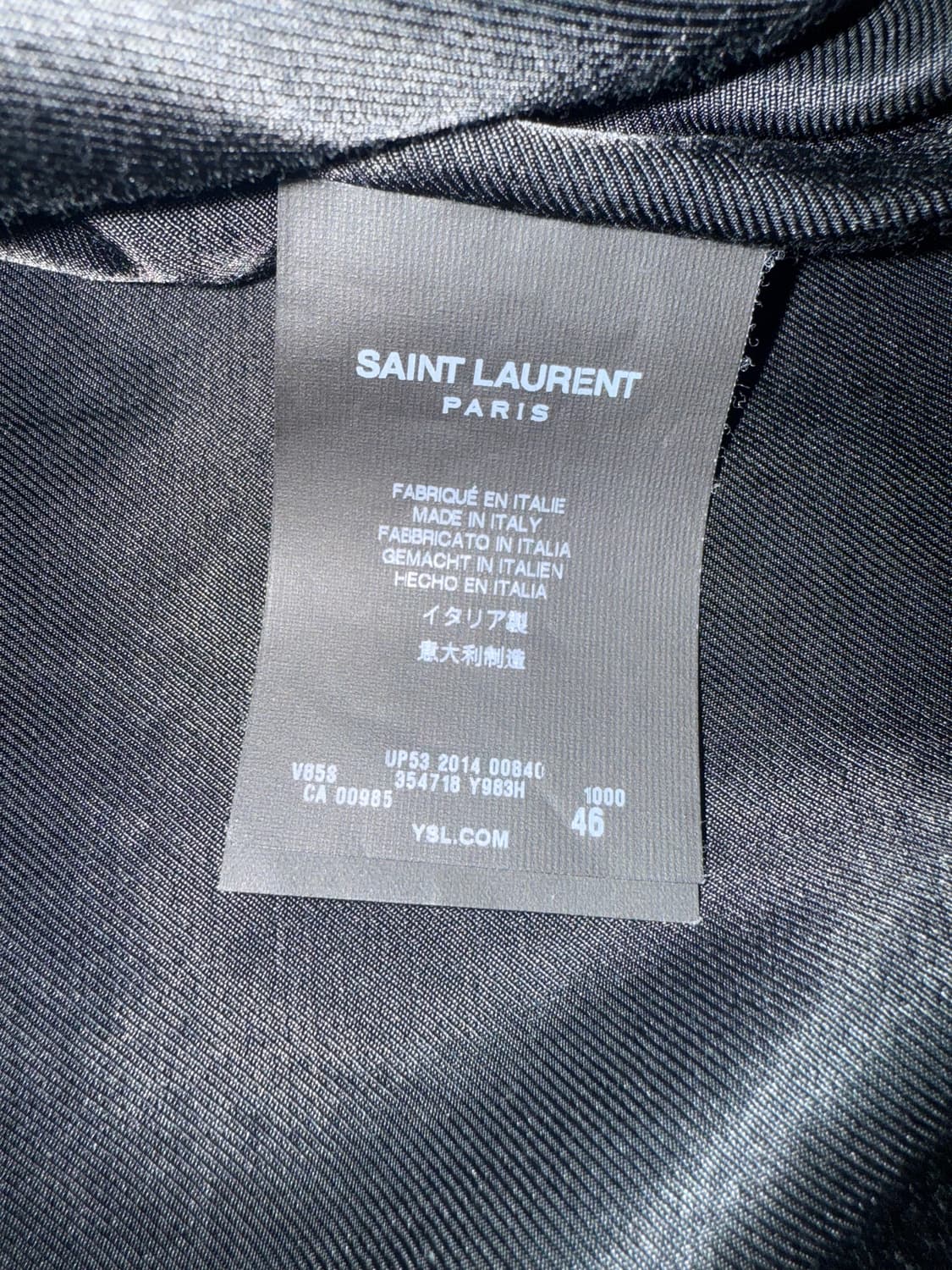 생로랑 14시즌 에디슬리먼 테디 바시티 자켓 46 상품이미지3