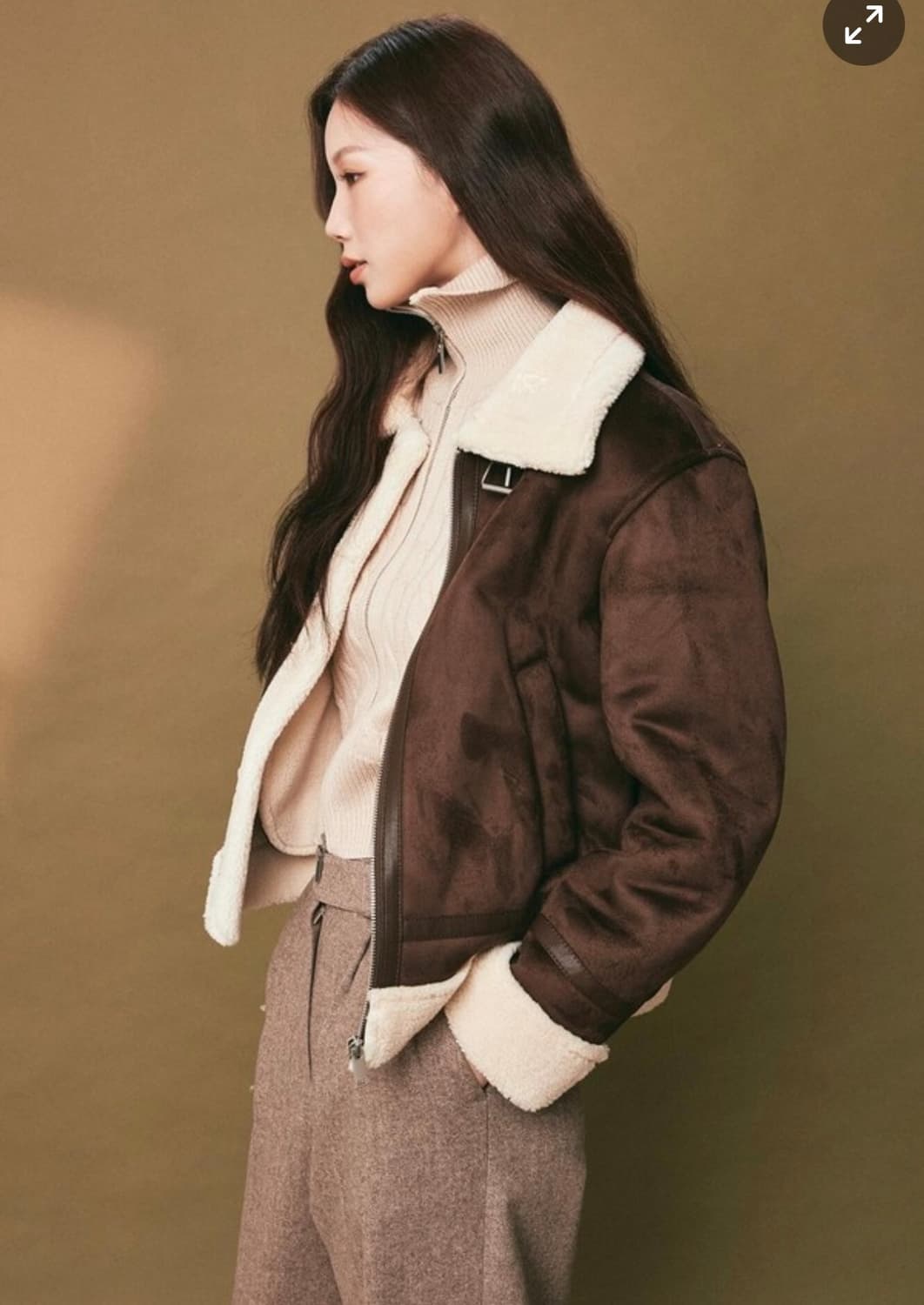 미쏘 스웨이드 무스탕 판매 상품이미지3