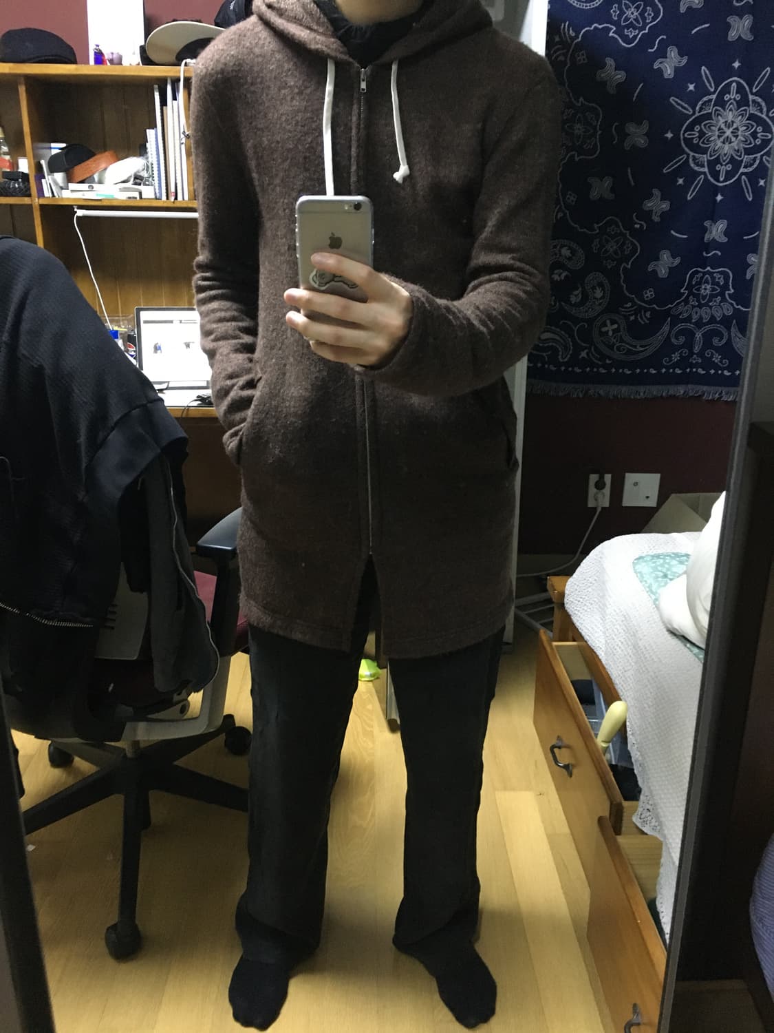 꼼데가르송 옴므 플러스 니트 후드코트 상품이미지9