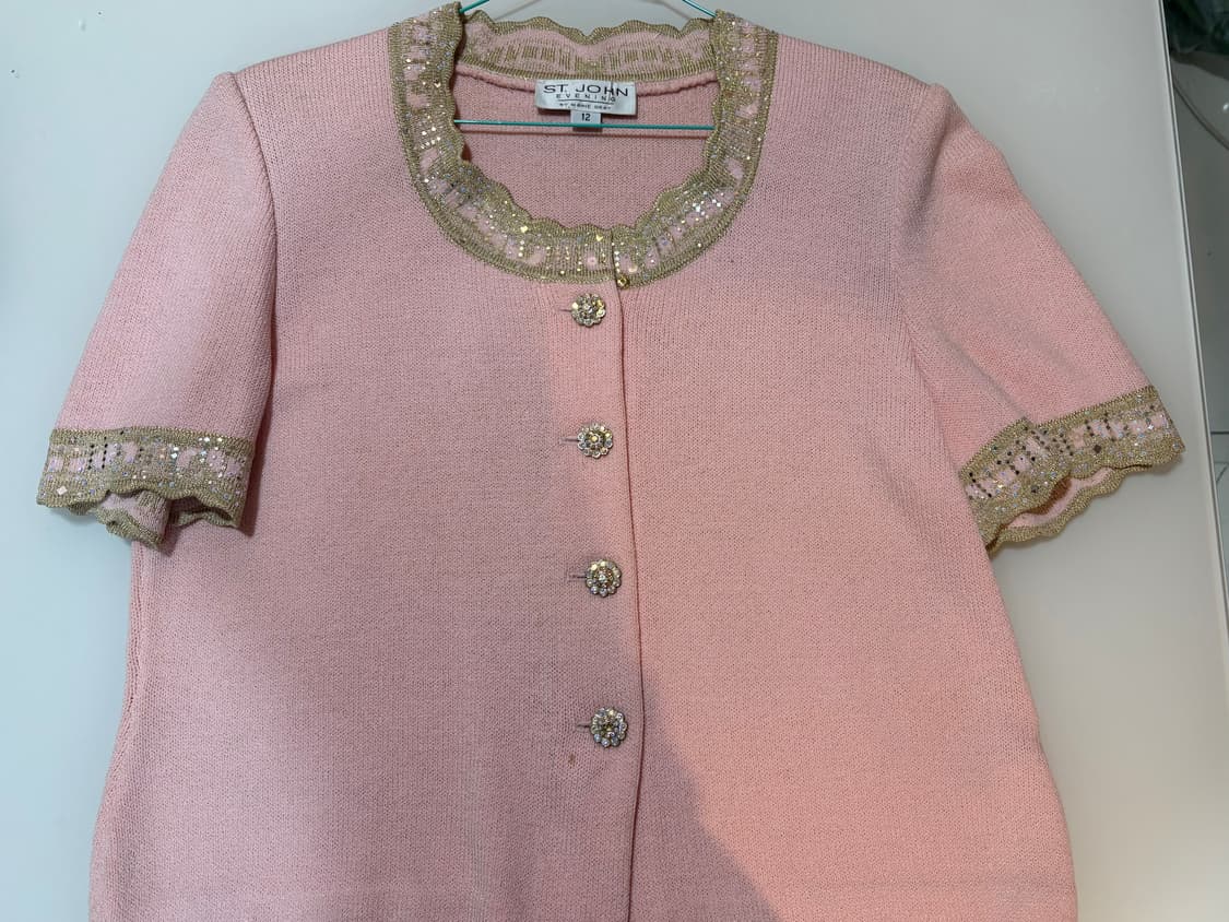 센존ST.JOHN니트반팔자켓 상품이미지1