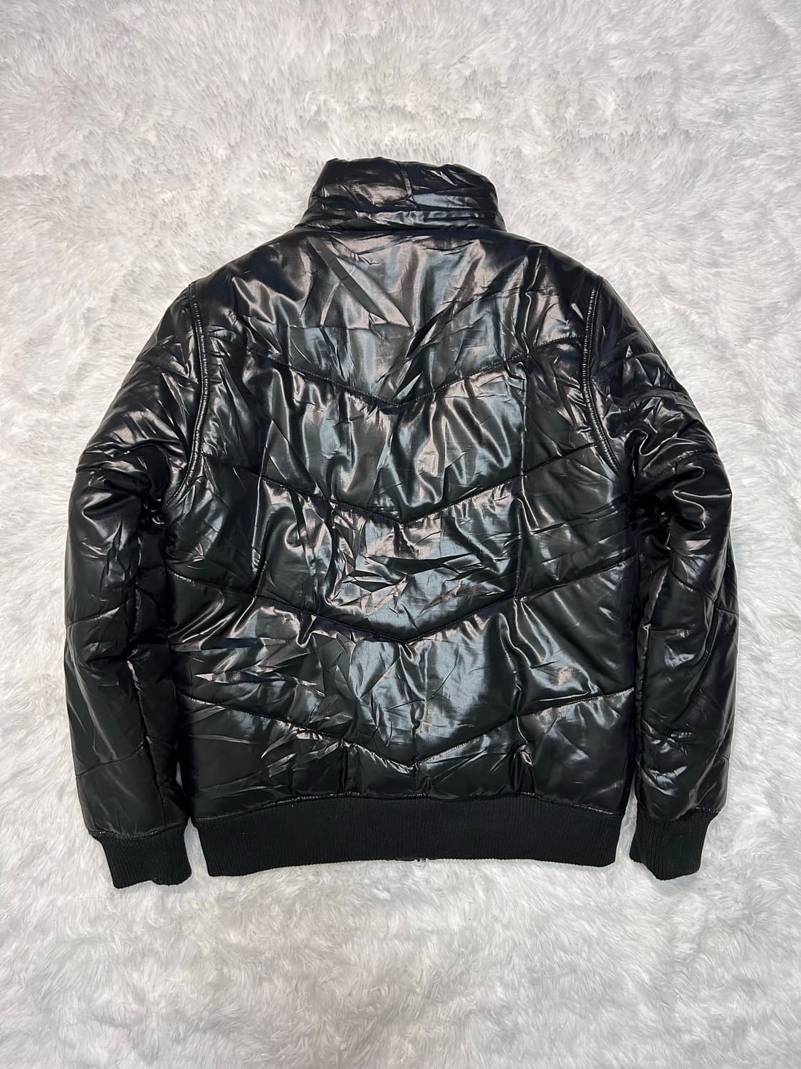 00s y2k glossy padded bomber 상품이미지2