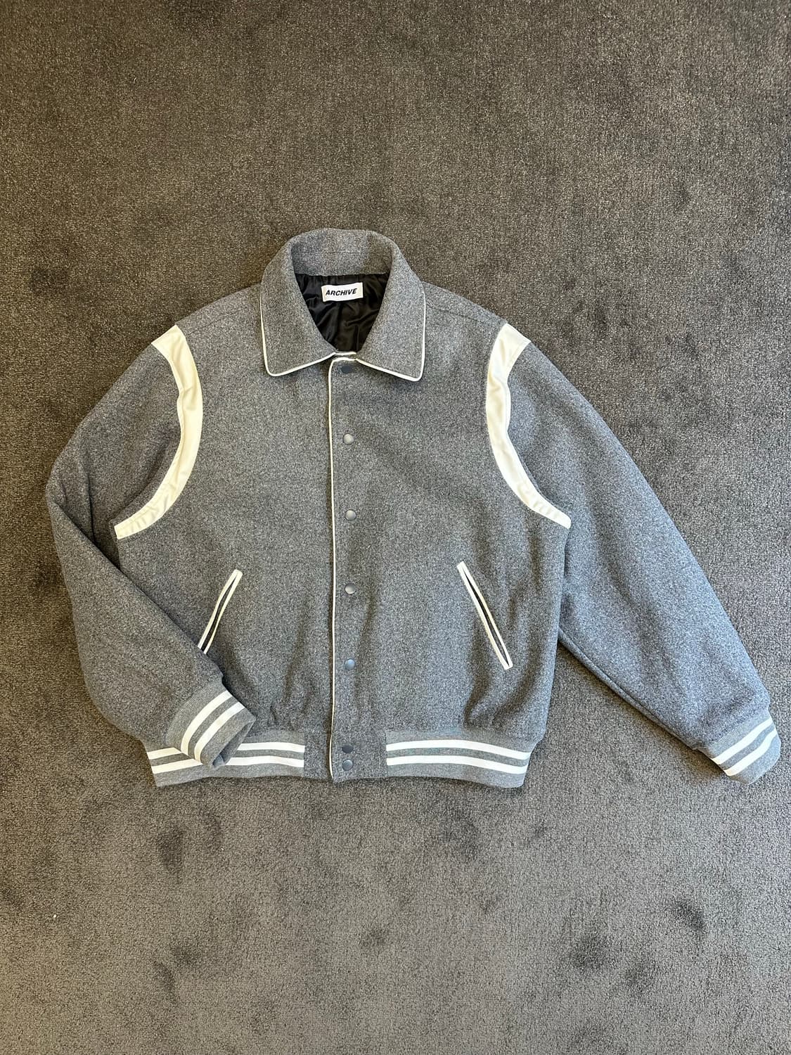 ARCHIVE 바시티 자켓 회색 M 상품이미지1