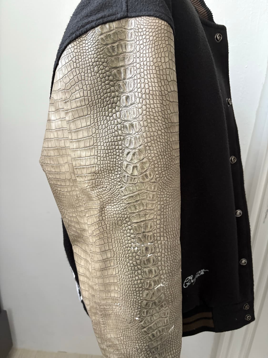 604service 바시티 자켓 카키 M 상품이미지7