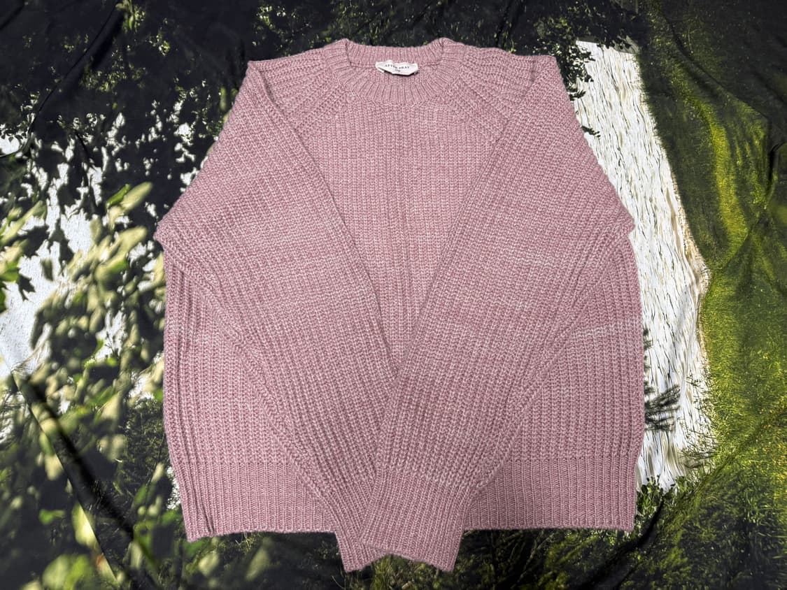 [L] 애프터프레이 인타르시아 니트 핑크 상품이미지4