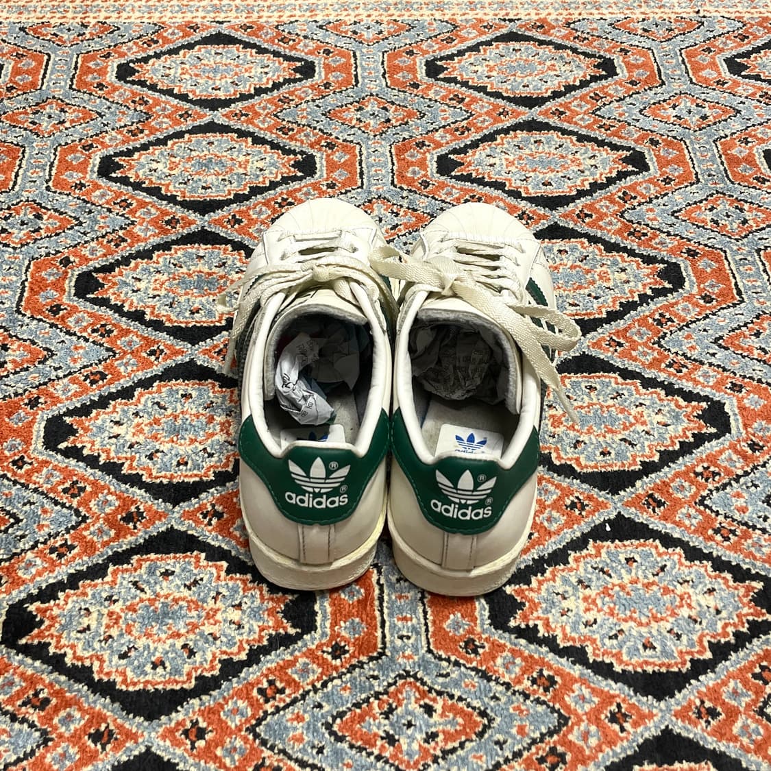 아디다스 슈퍼스타 그린 스니커즈 운동화 US5.5 상품이미지5