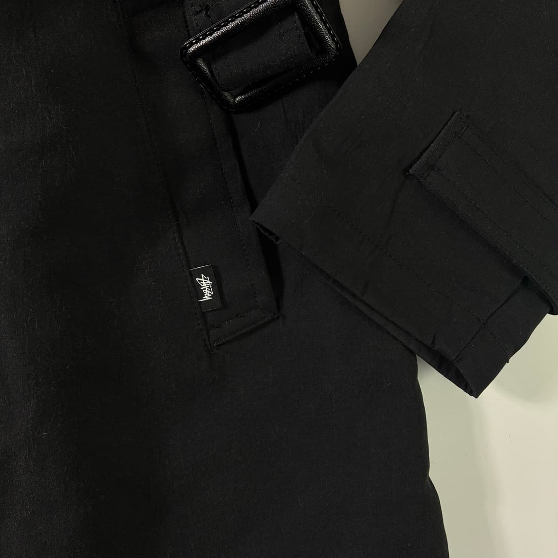 Stussy  스투시 블랙 더블 트렌치코트  상품이미지4