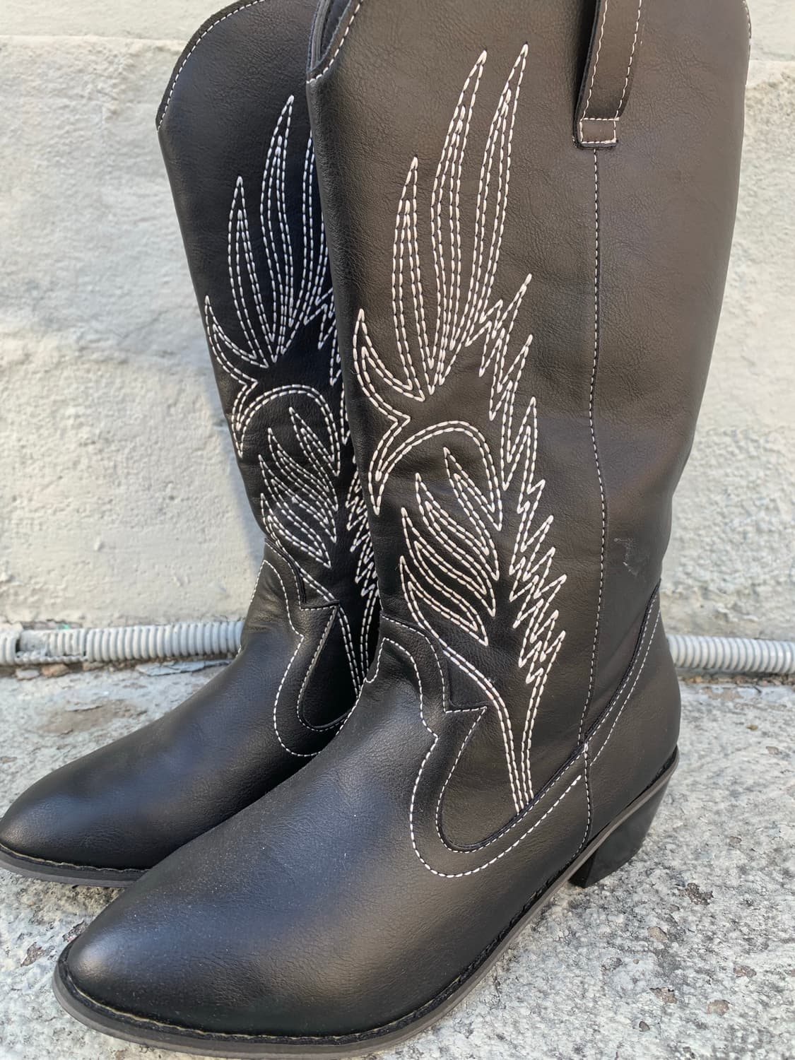 JPN vtg 웨스턴 블랙 부츠 상품이미지5