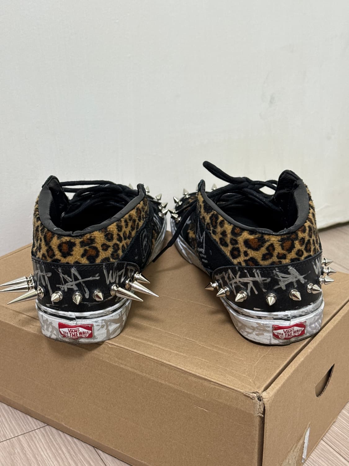 Revenge Madeo 디자이너 반스하프캡 레오파드 커스텀 슈즈 상품이미지5