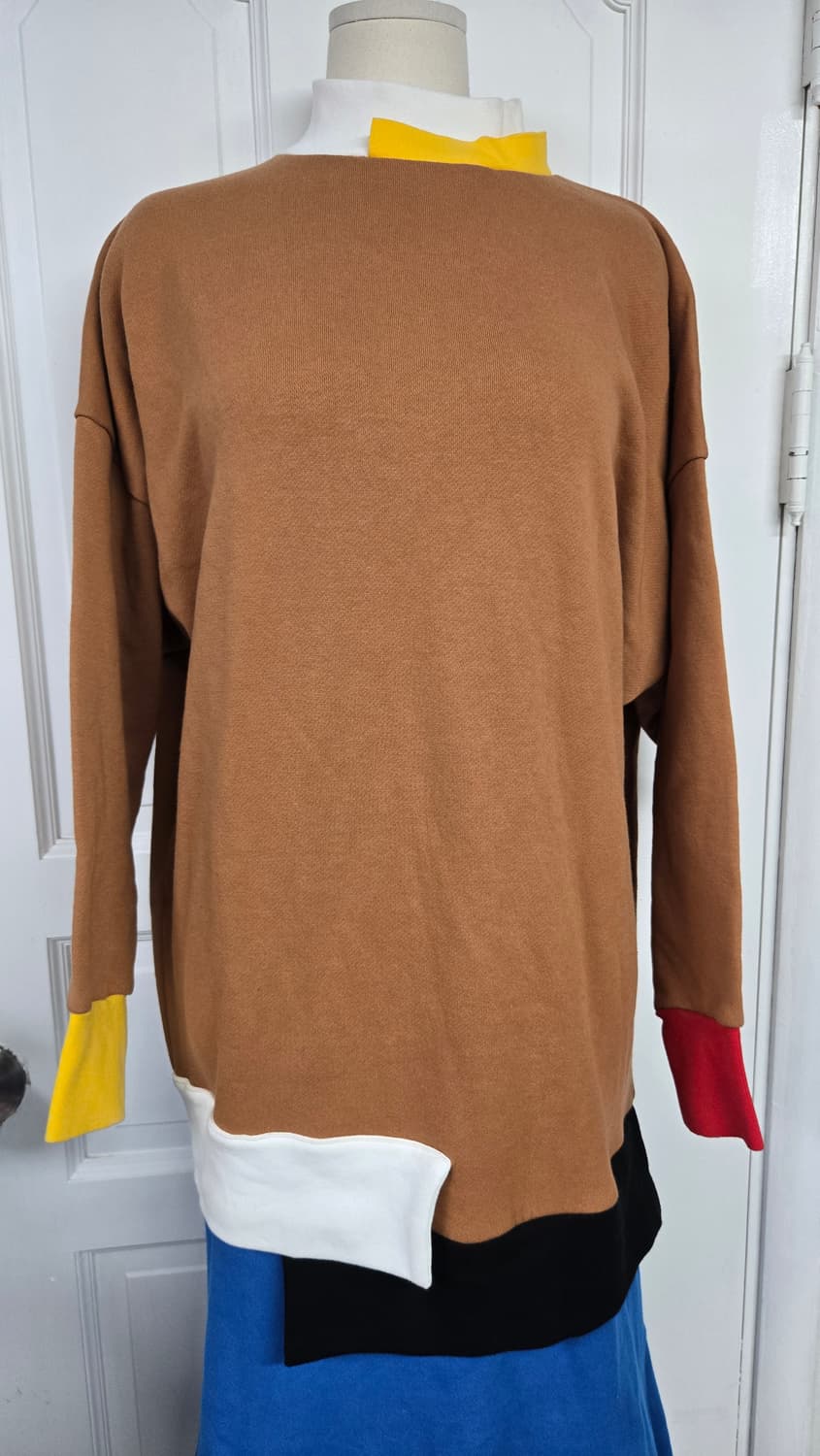 ENFOLD 엔폴드 컬러블록원피스 상품이미지4