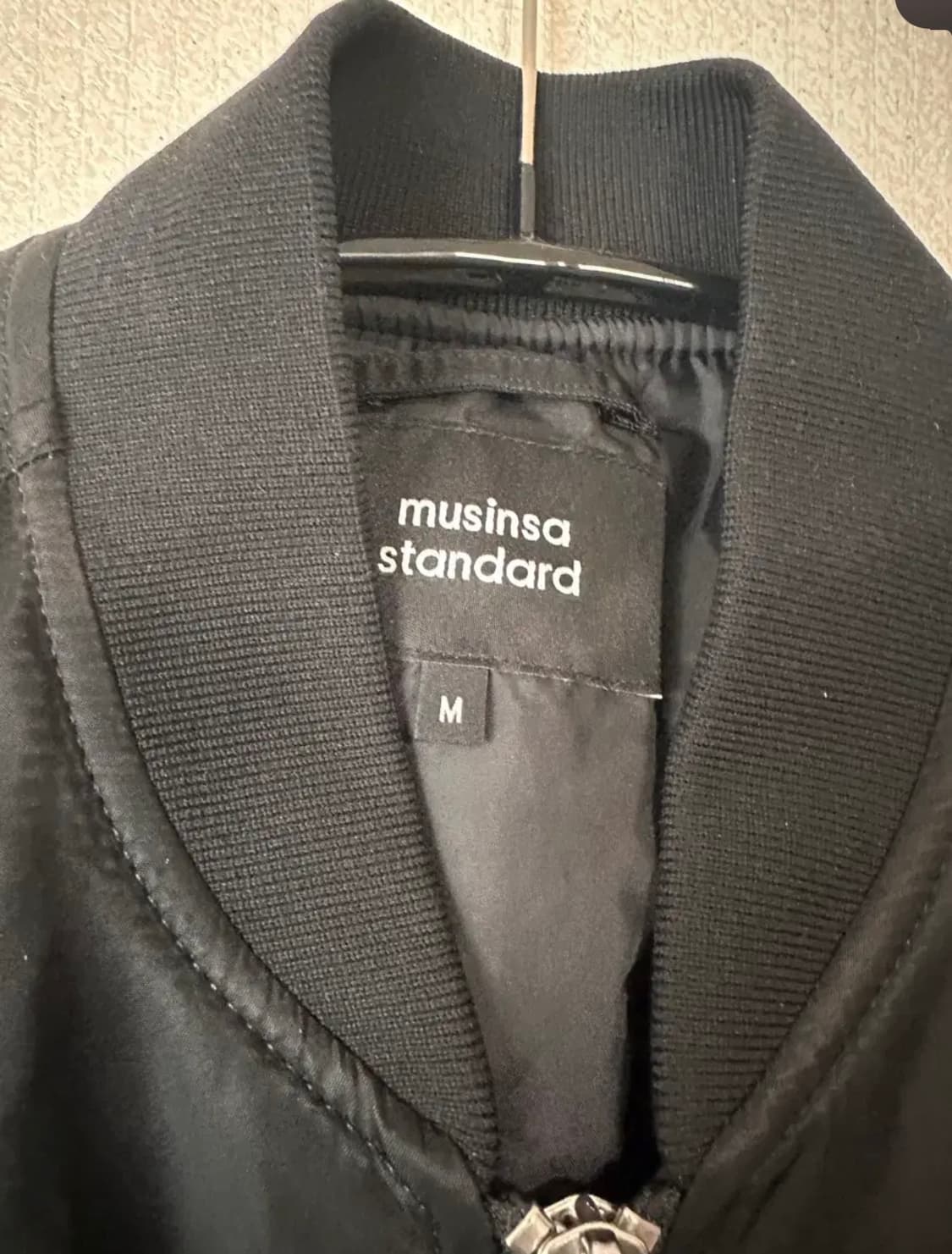 M) 무신사 스탠다드 MA-1 보머 자켓 블랙 상품이미지6