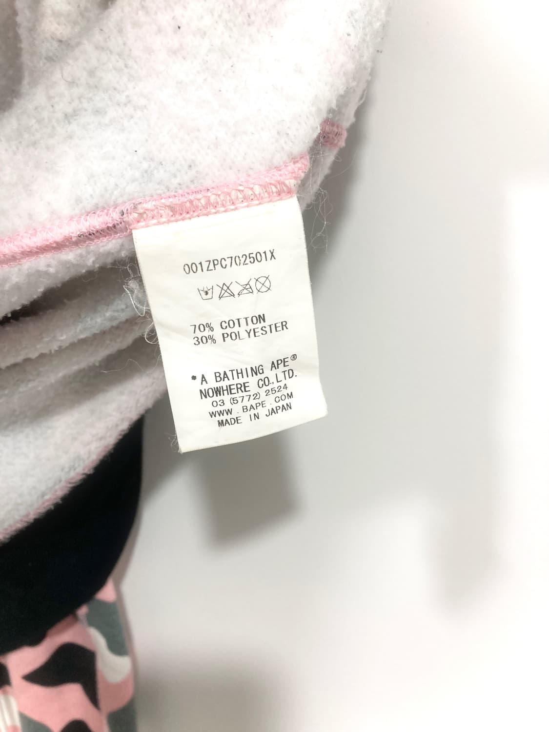 Bape pink camo shark hooded zip-up 상품이미지9