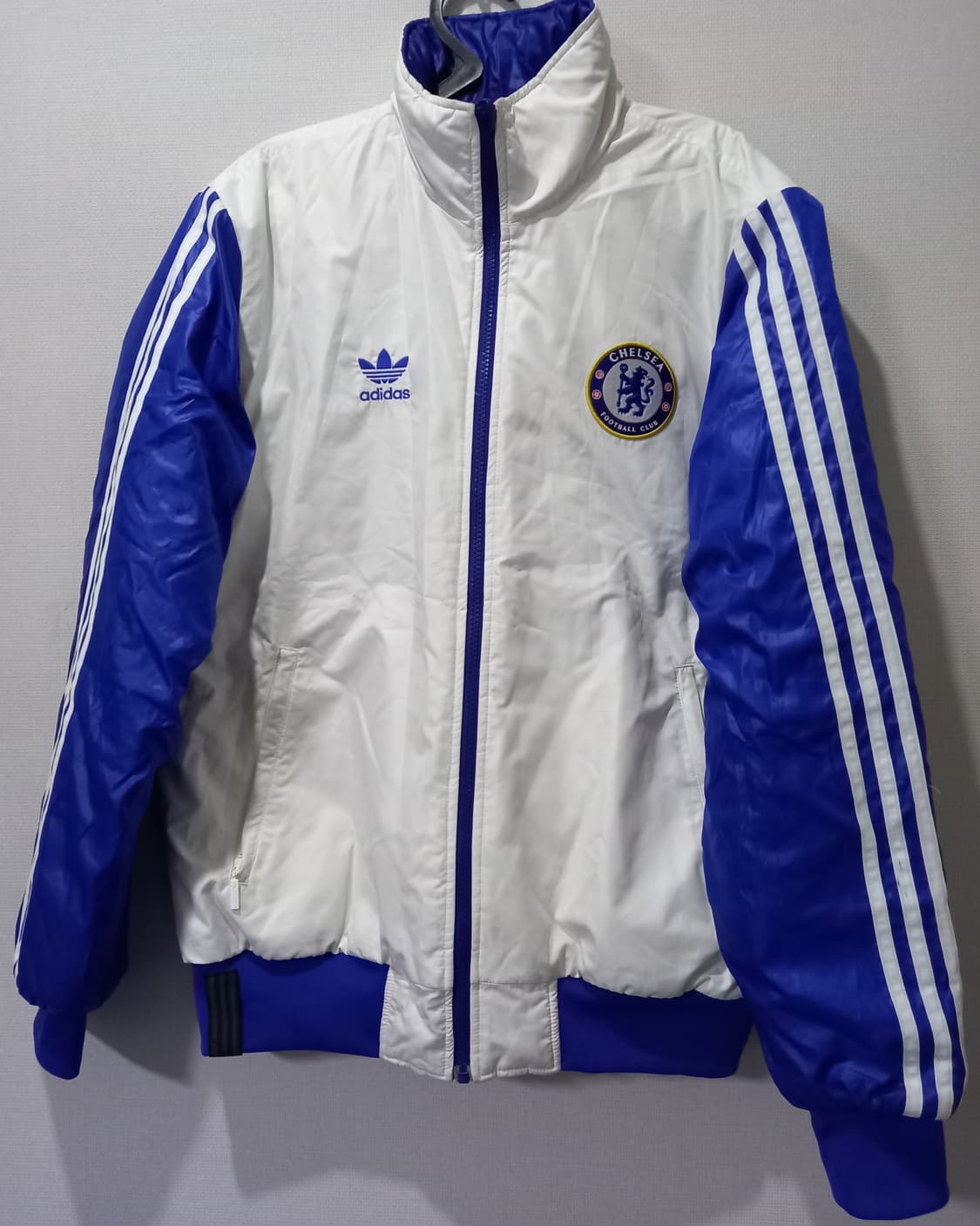 아디다스 첼시FC 리버시블 화이트 블루 양면패딩 105/XL 상품이미지1