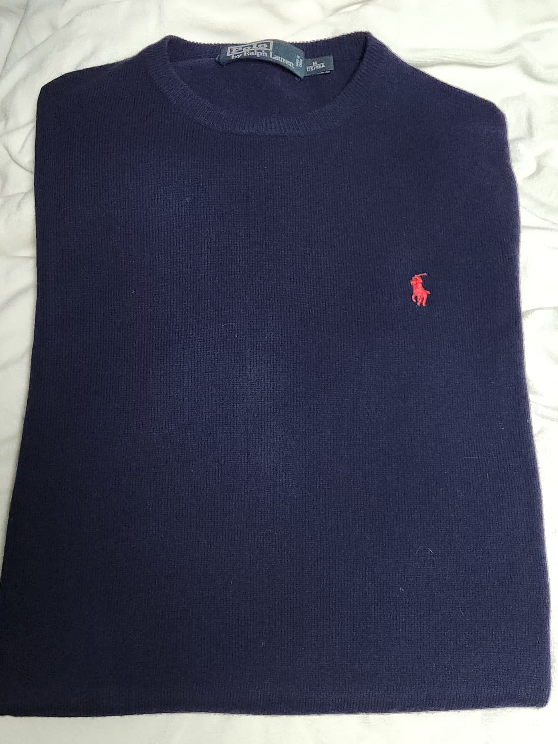 폴로 메리노울 네이비 니트 상품이미지4