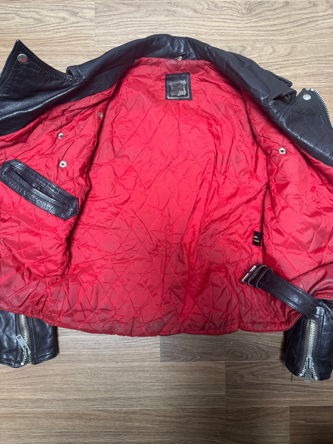 빈티지 가죽 라이더자켓 상품이미지2