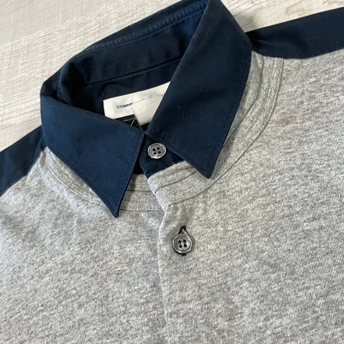 꼼데가르송 SHIRT 스웻 패브릭 패널 셔츠 상품이미지2