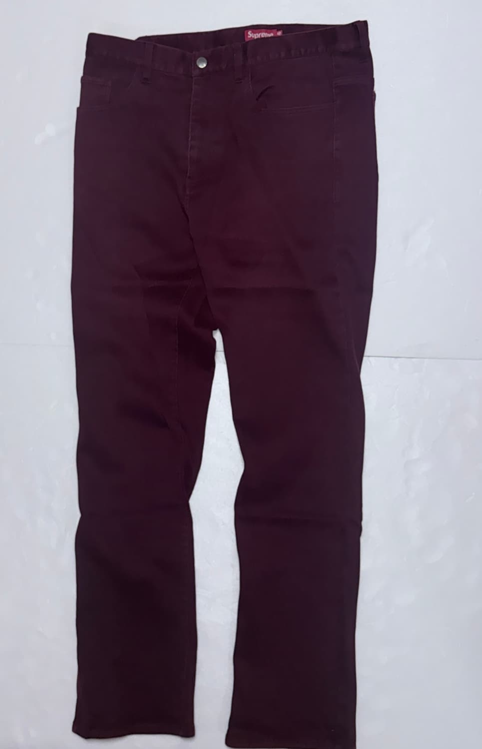 슈프림 코듀로이 팬츠 버건디 36 size 상품이미지2