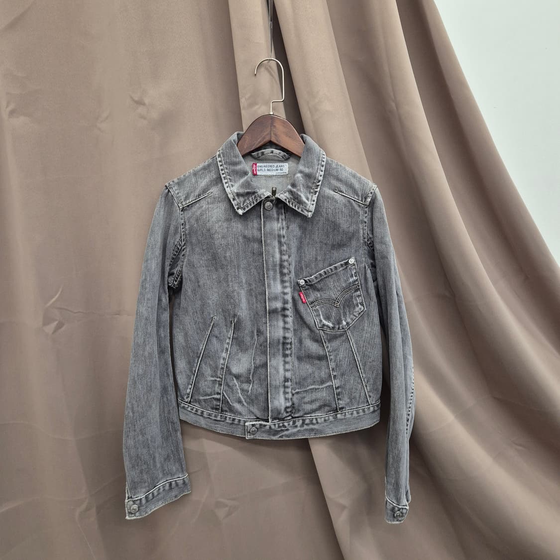 리바이스 엔지니어드 워싱 자켓 GIRLS M 상품이미지1