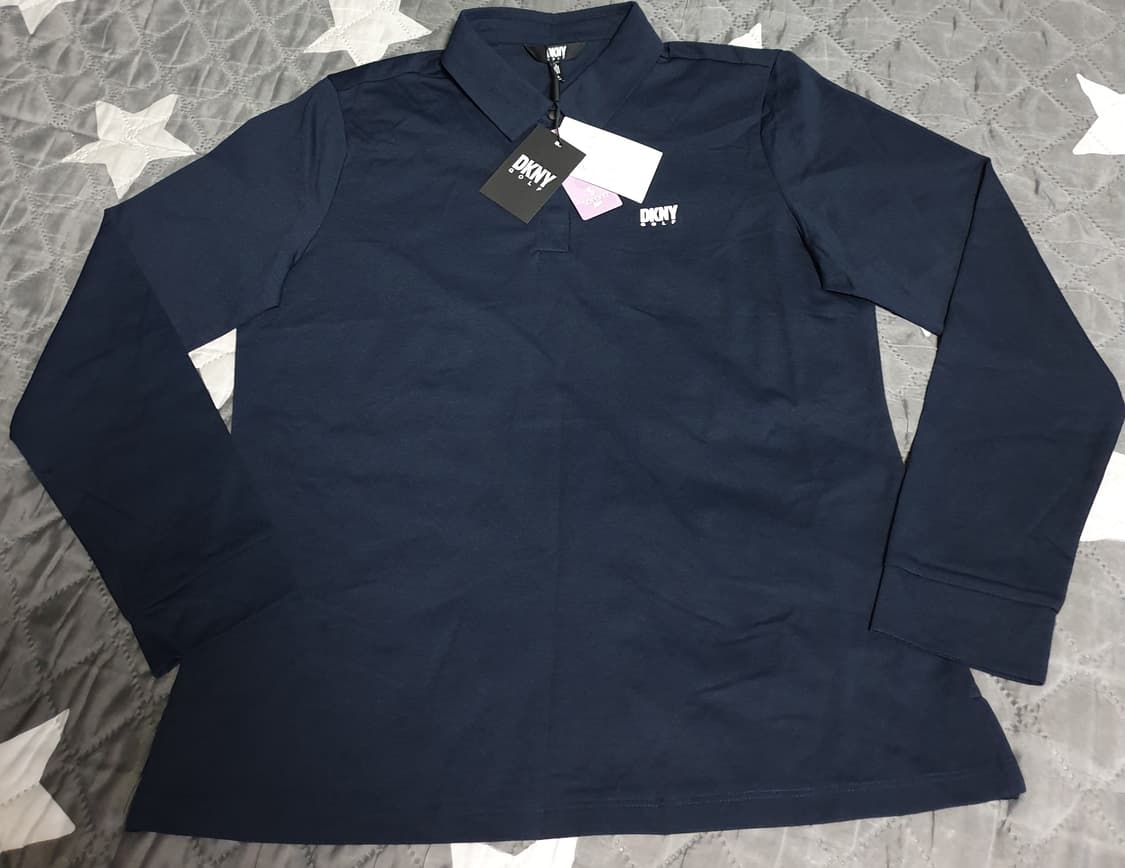 (새상품) DKNY골프 기능성 긴팔 카라티 (네이비,크림) L 상품이미지2