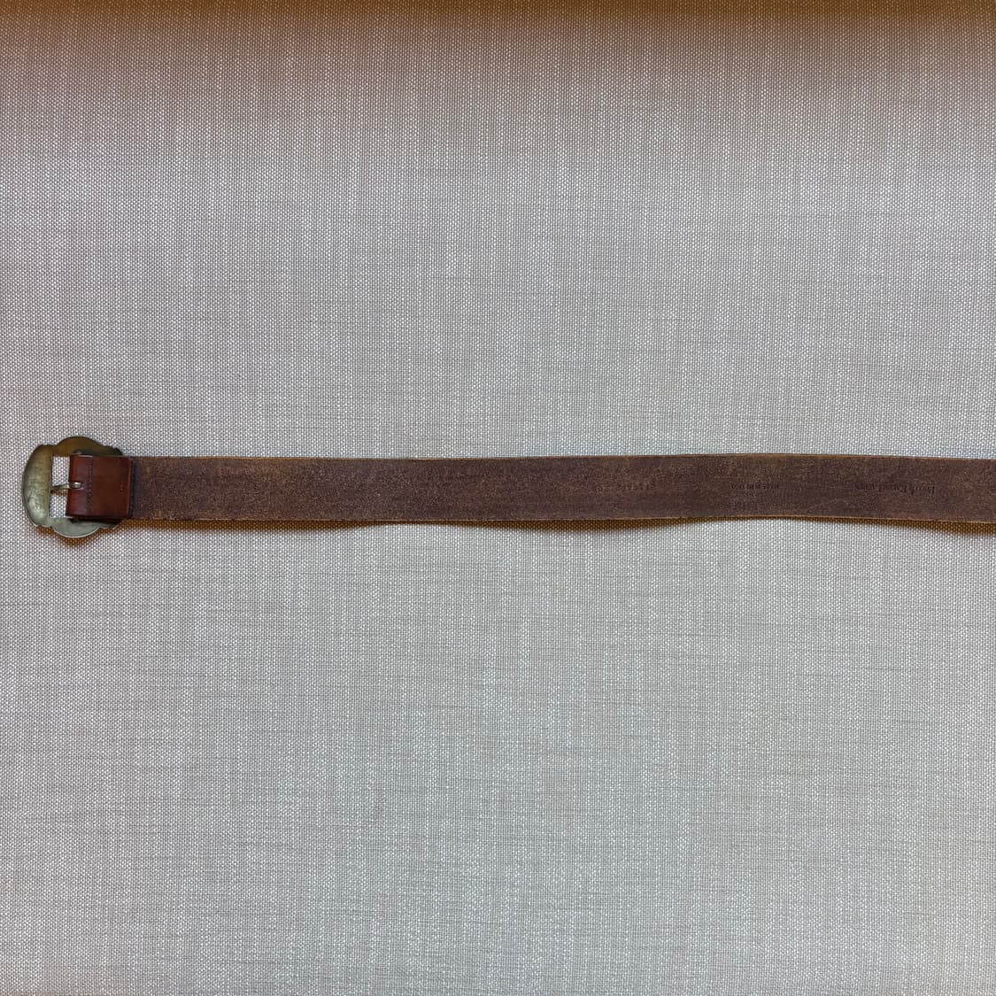 (39)90s 폴로 랄프로렌 핸드 카빙 레더 N A 브론즈 버클 벨트 상품이미지7