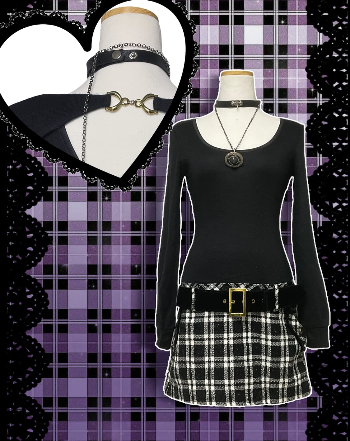 세실맥비 오네갸루 트위드 셋업 원피스 갸루 d.i.a깔  상품이미지1