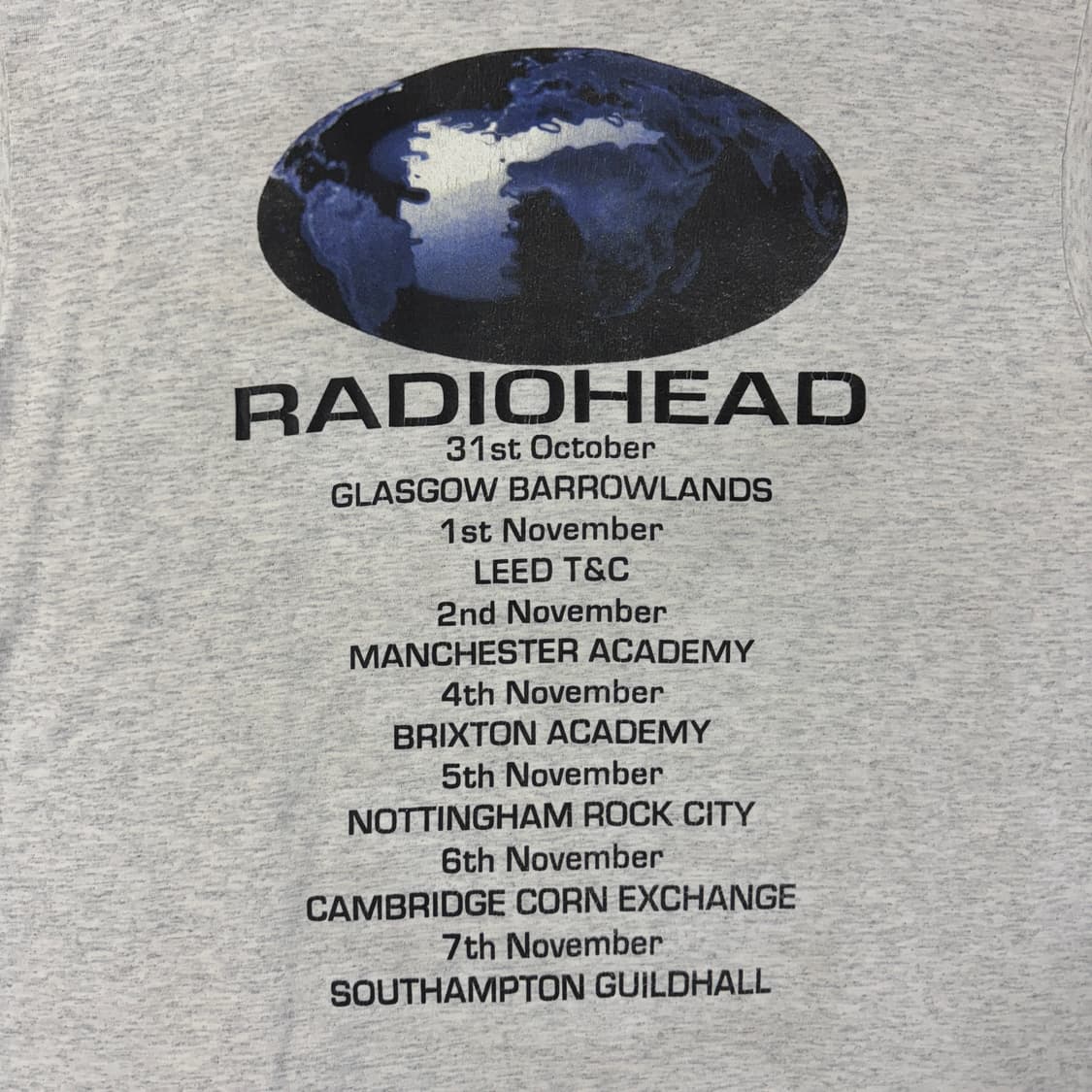 빈티지 90s 라디오헤드 Radiohead UK Tour 티셔츠 상품이미지5