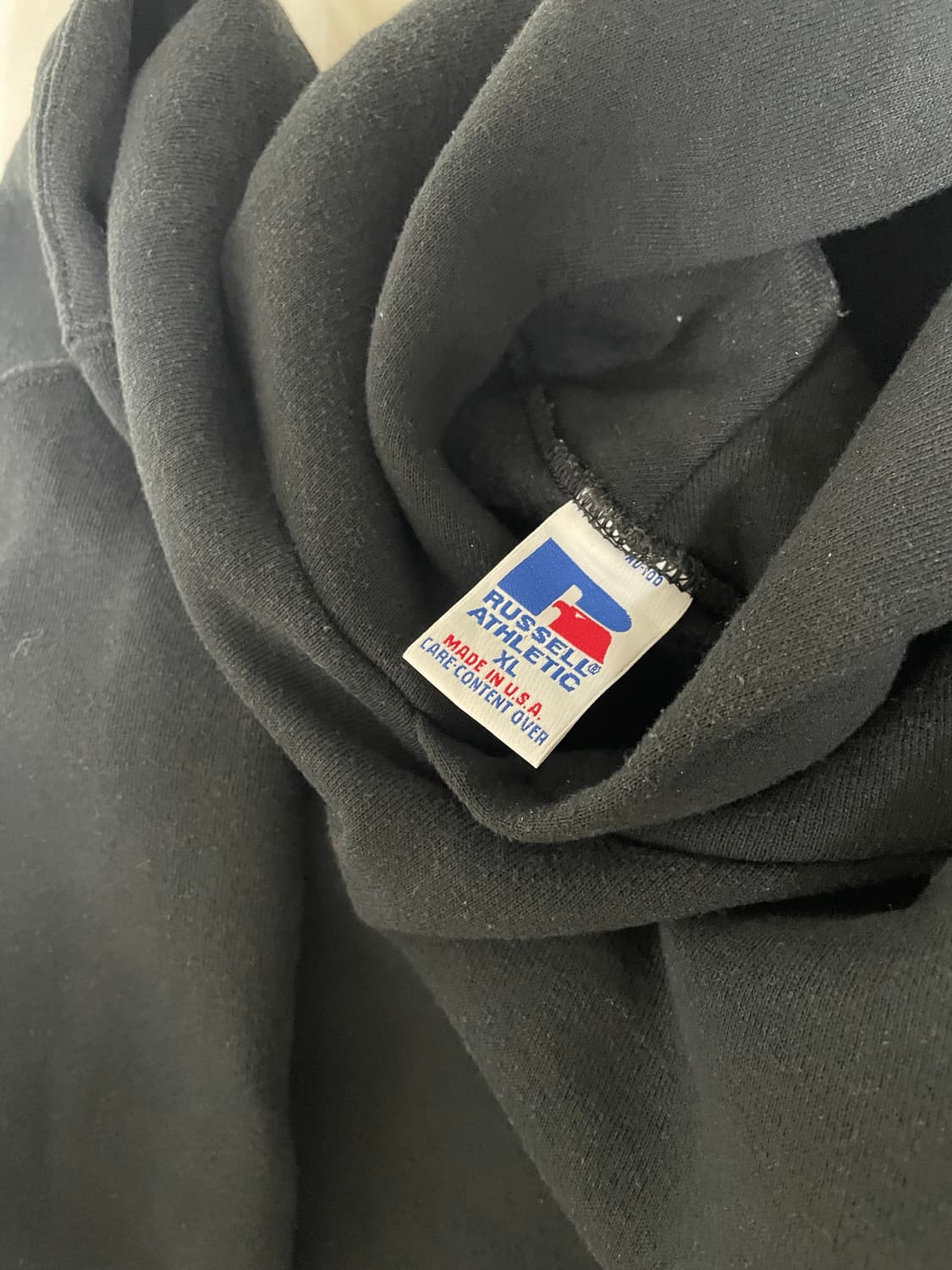 90s 러셀 에슬레틱 후드 블랙 상품이미지3