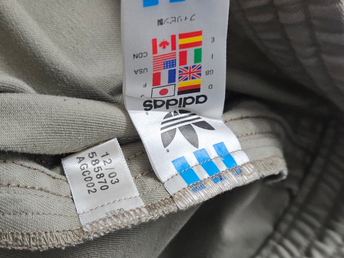 2000's 아디다스 재팬 삼선 와이드 코튼 팬츠 L 34 상품이미지7