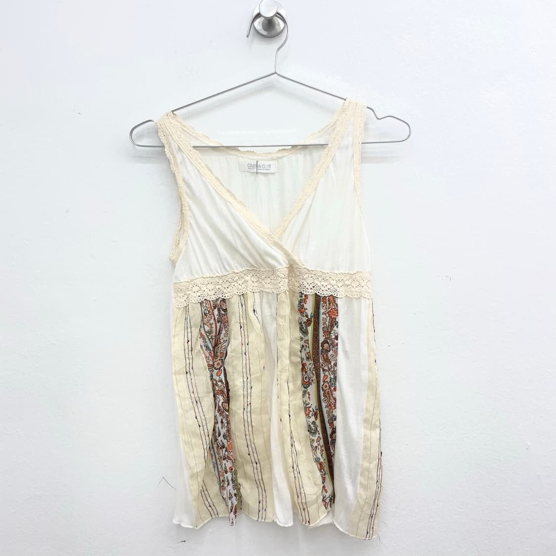 Boho patchwork lace tank top 상품이미지1