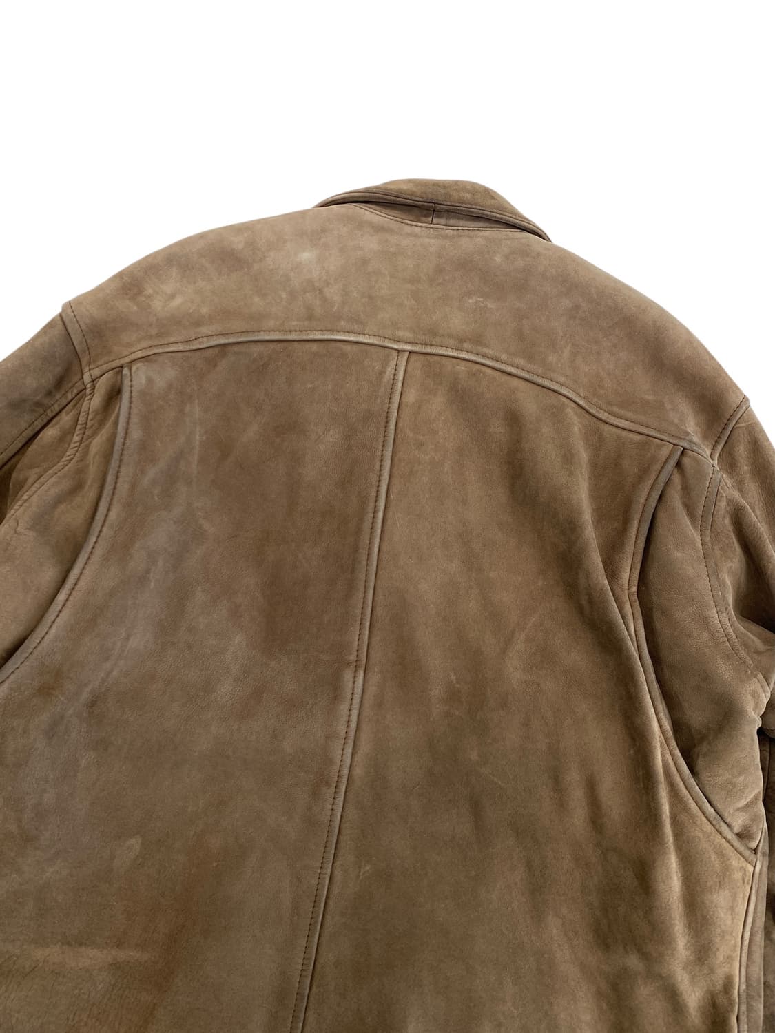 8-90's 쉐비뇽 소가죽 헌팅 자켓 상품이미지10