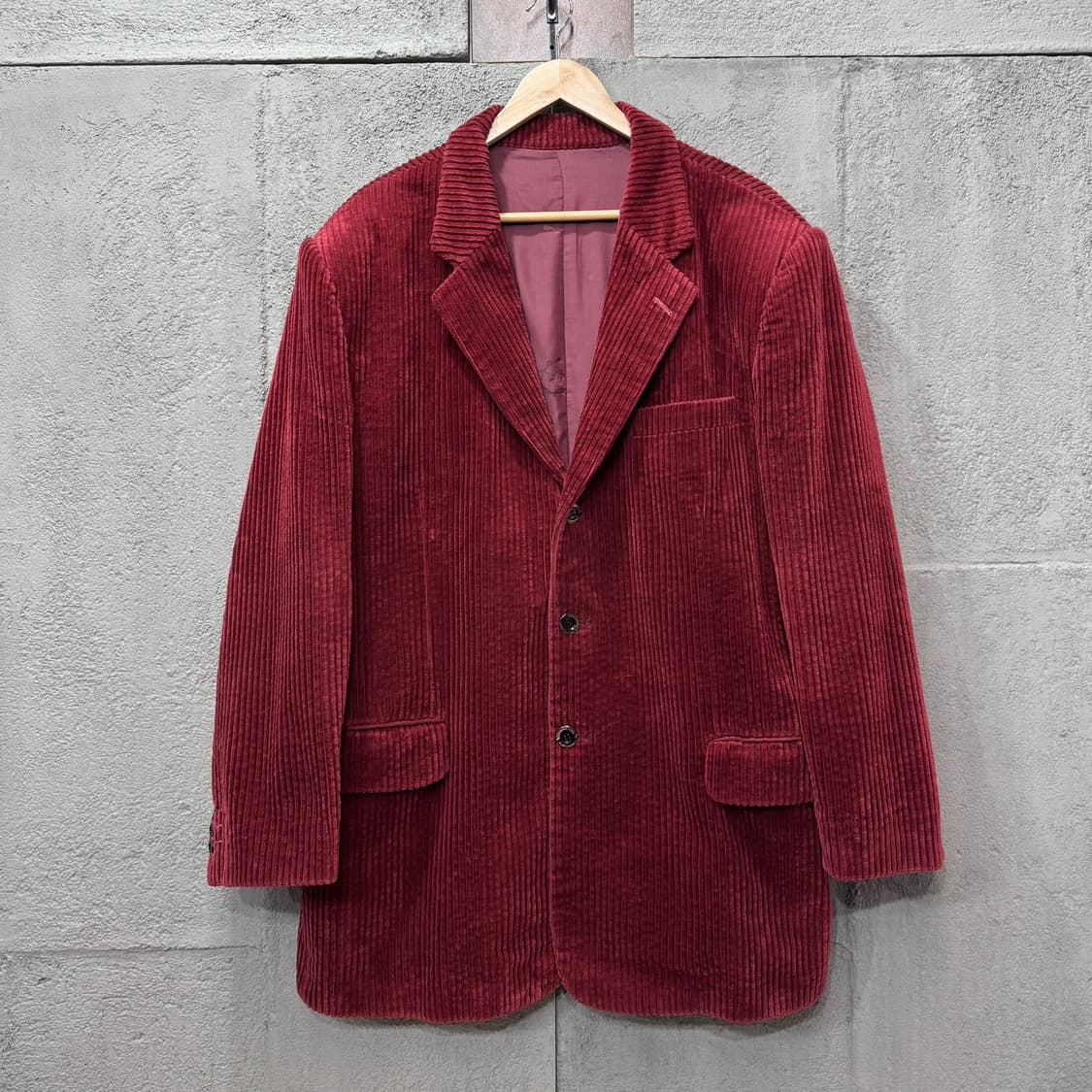 에리트 옛 양장점 버건디 코듀로이 블레이저 자켓 (XL)  상품이미지1