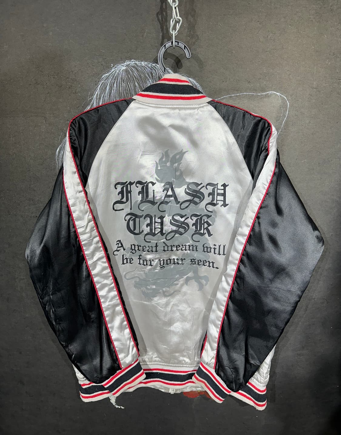 일본빈티지 Fgashtash 용 자수 스카잔 L  상품이미지7