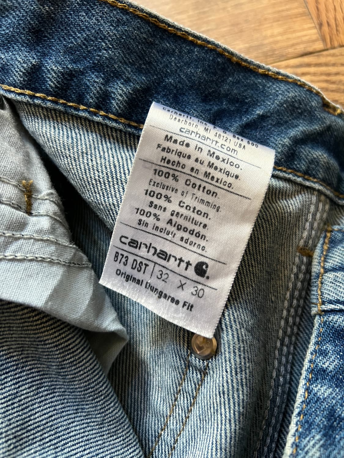 [32]칼하트 USA 더블니 워크 데님 팬츠 상품이미지5