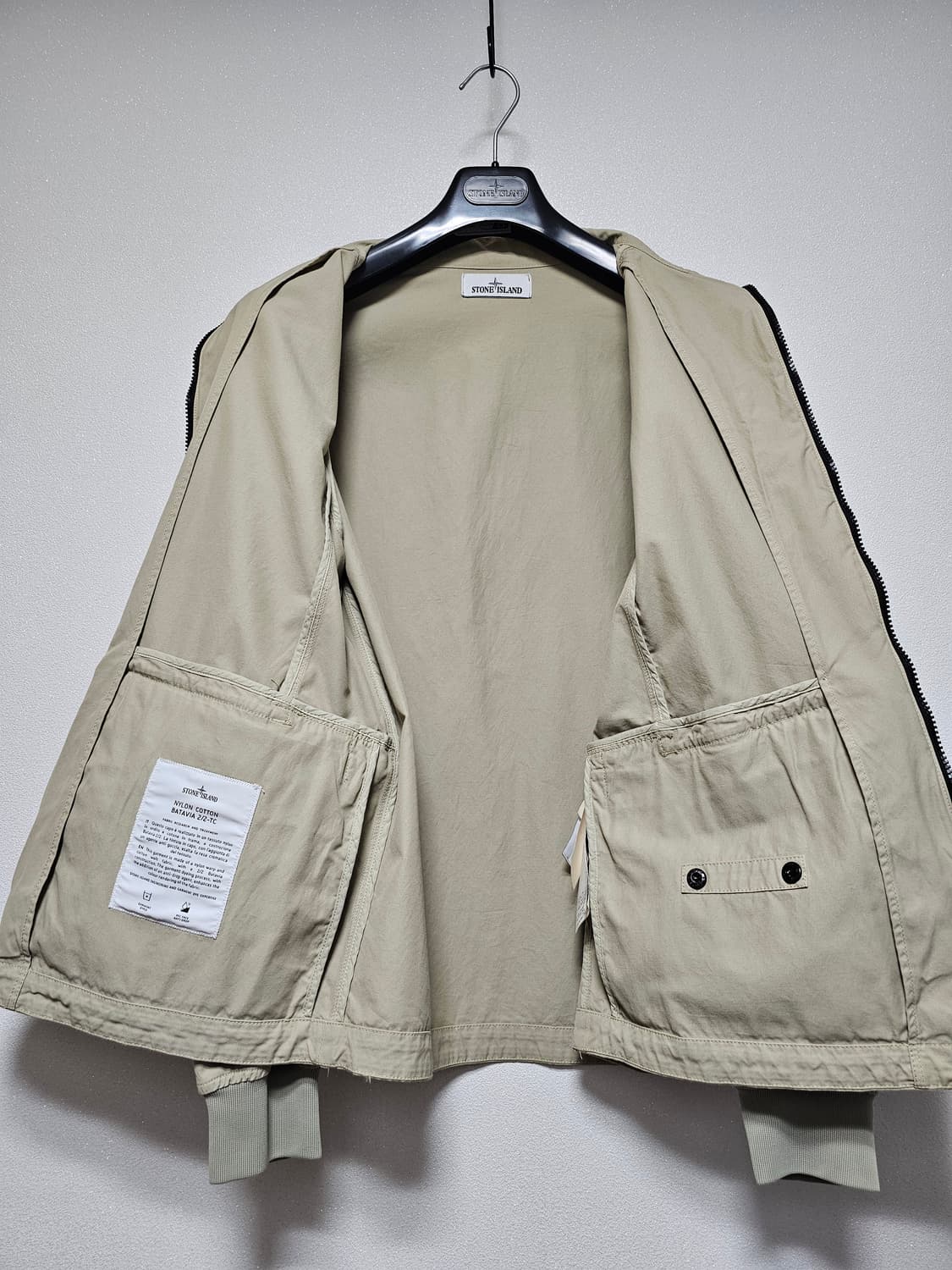 스톤아일랜드 나일론 코튼 바타비아 블루종 상품이미지5