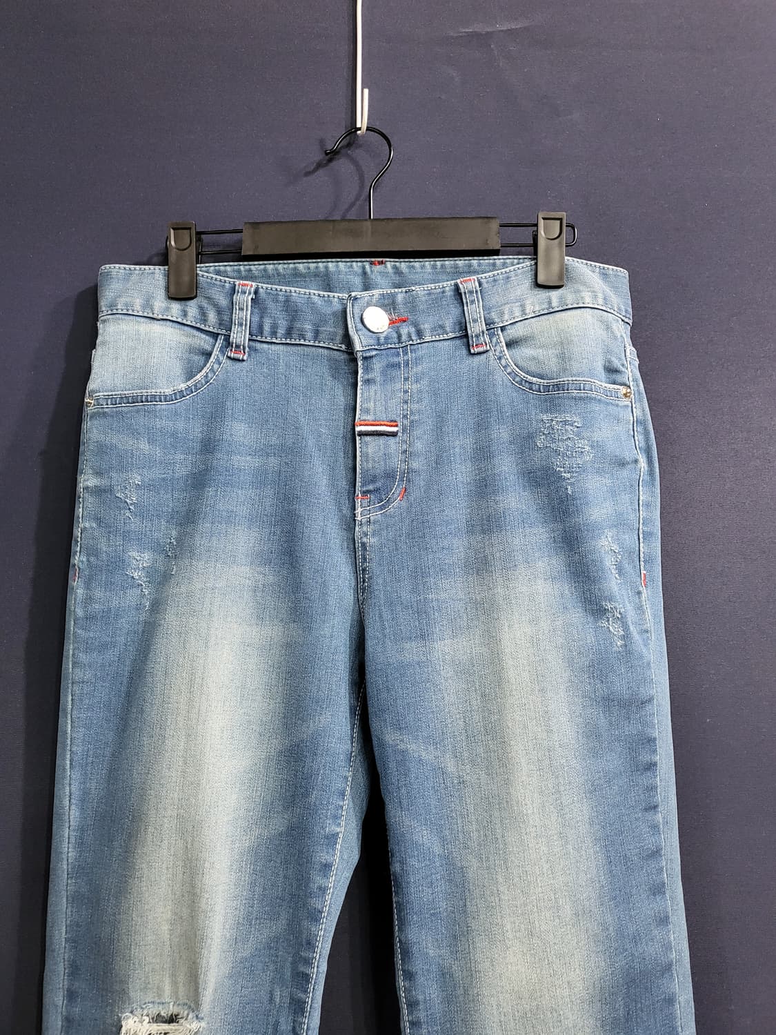 K&J 롤업 스판 데님 팬츠 상품이미지2