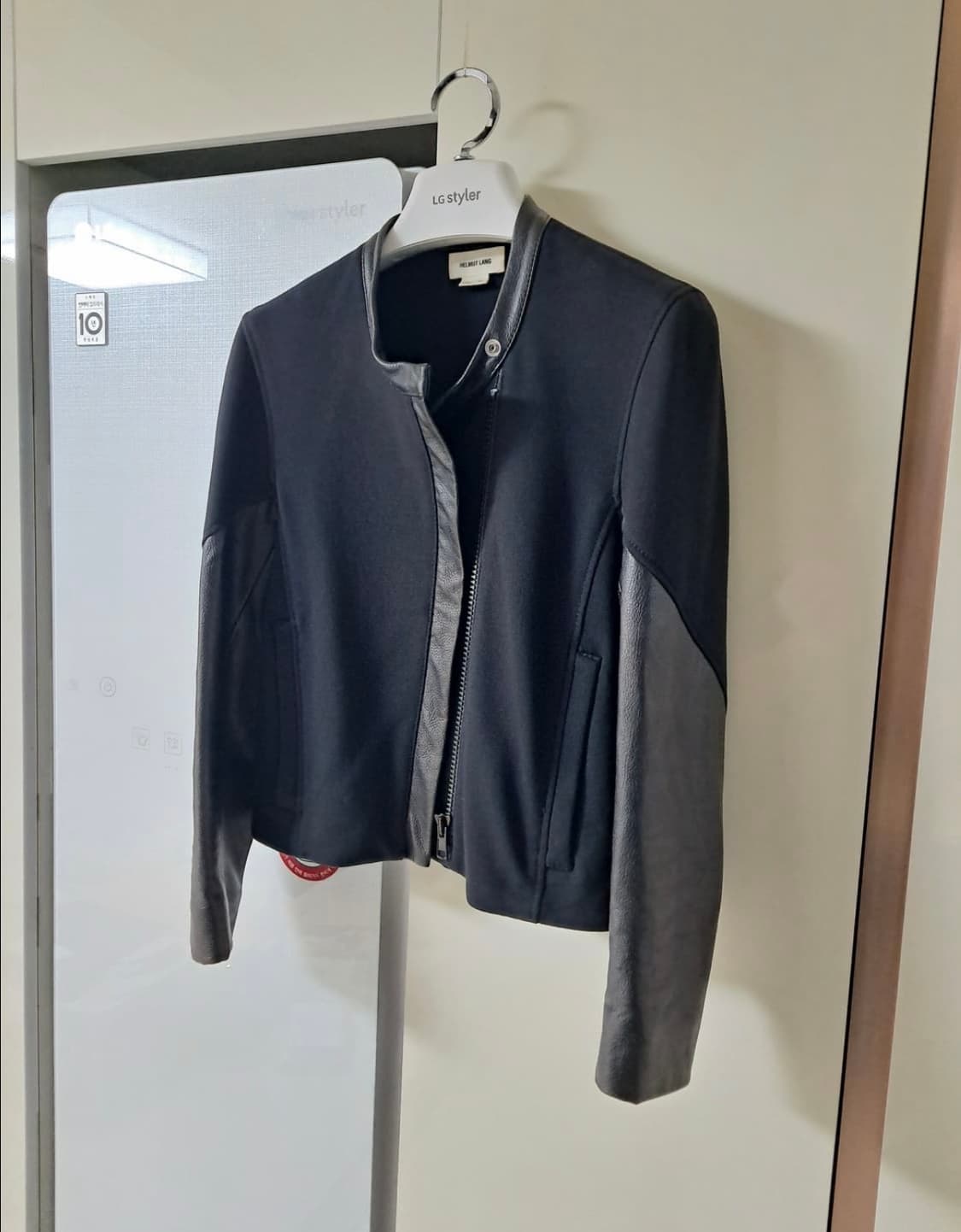 Helmut Lang HELMUT LANG 헬무트랭- 레더 울 오버랩 스 상품이미지3