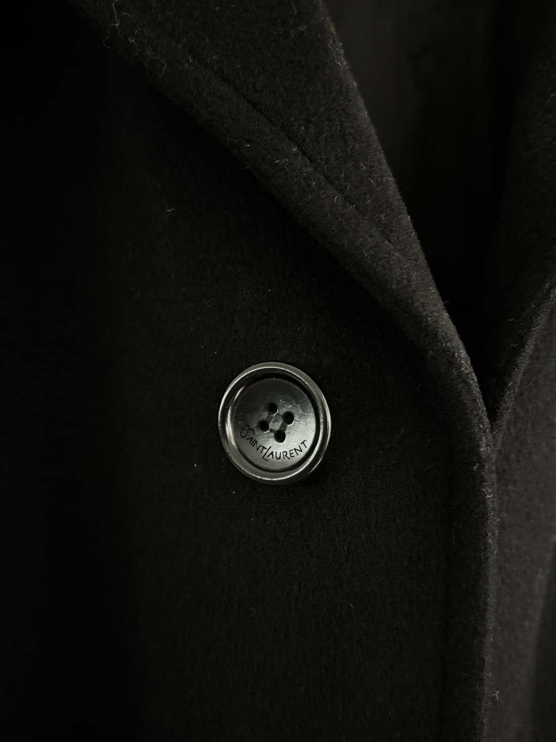 Yves Saint Laurent 입생로랑 블랙 캐시미어 혼방 롱 코트  상품이미지7