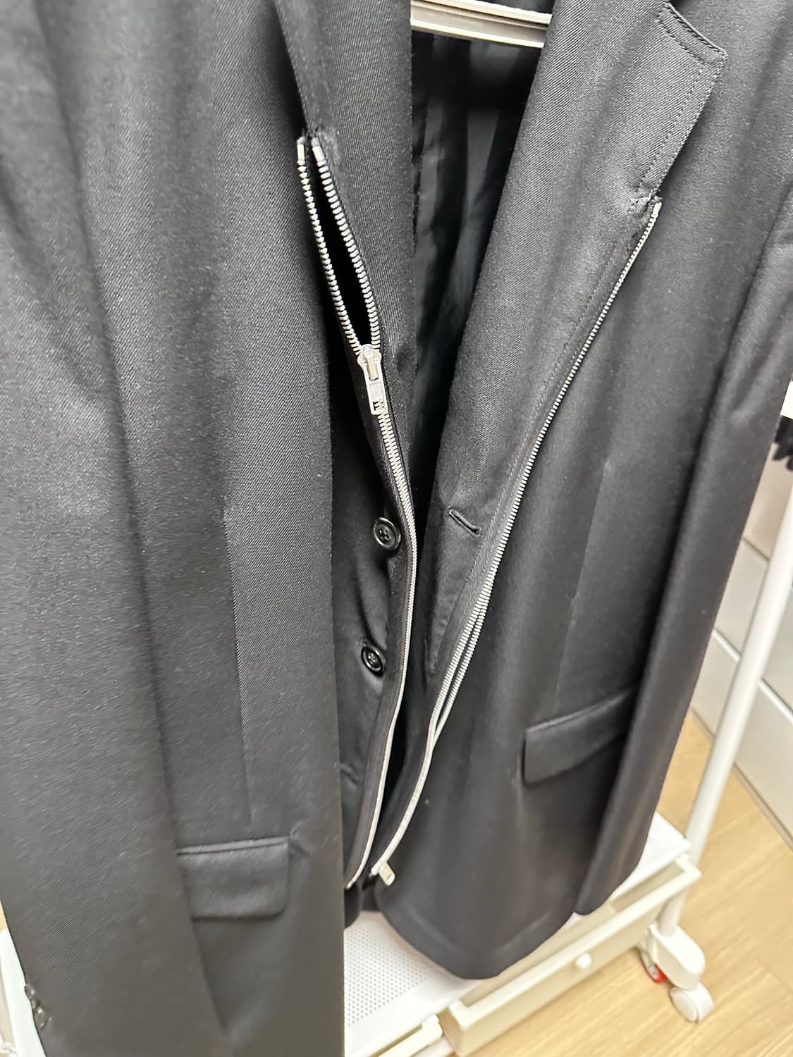 마르지엘라 집업 라펠 블레이저 블랙 46사이즈 상품이미지3