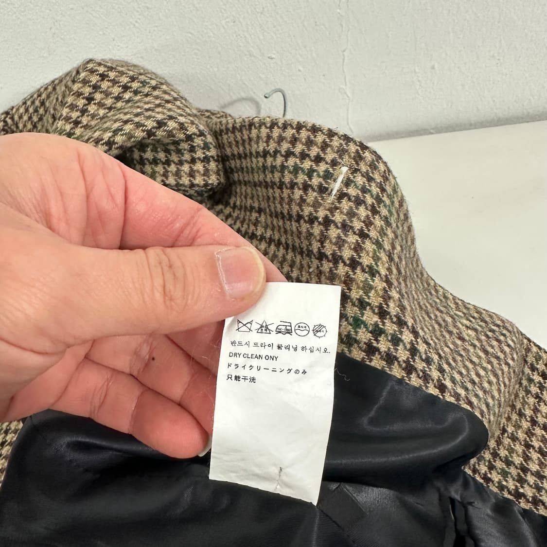 S 95 WE11DONE 웰던 하운드투스 체크 블레이저 상품이미지6