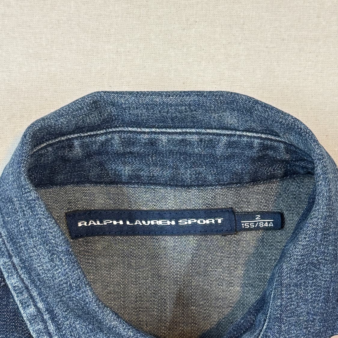 S) 폴로 랄프로렘 청 데님 웨스턴 셔츠 상품이미지5