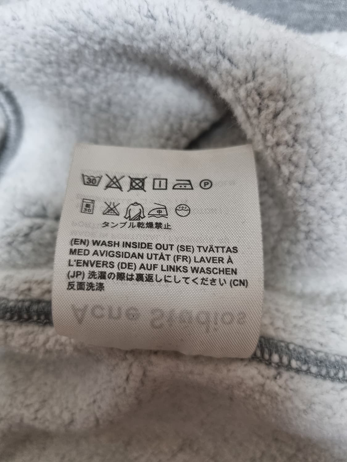 아크네스튜디오 핀트페이스 그레이 XL 상품이미지9