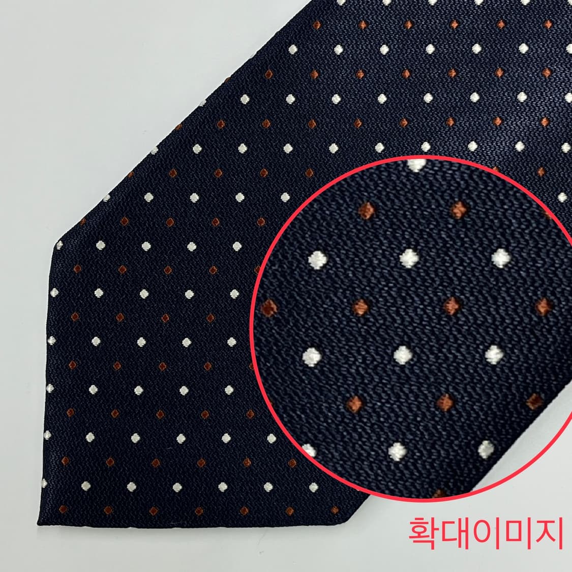 정품 명품 제냐 넥타이 9.5cm 어두운 네이비 컬러 상품이미지5