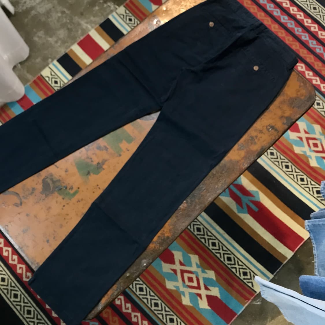 디키즈 딥 네이비 슬림 스트레이트 핏 코튼 팬츠 허리 27 28 사이즈 상품이미지2