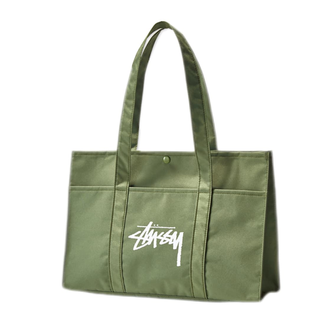 Stussy 스투시 일본잡지부록 카키 토트백 상품이미지1