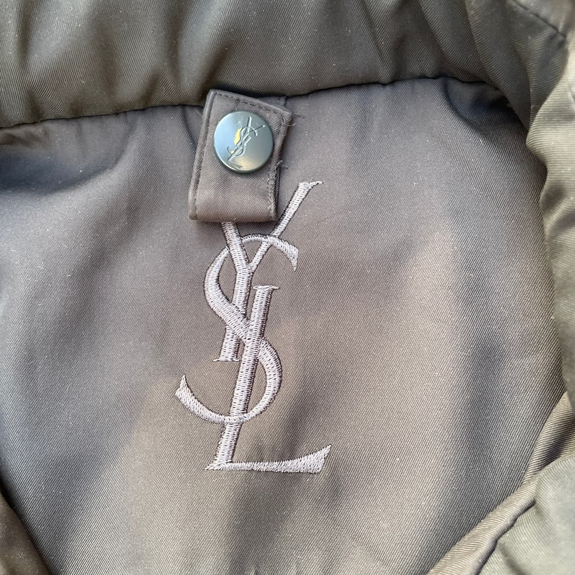 90s ysl 입생로랑 아카이브 딥 카키 버튼업 자켓 블루종 트랙자켓 상품이미지4