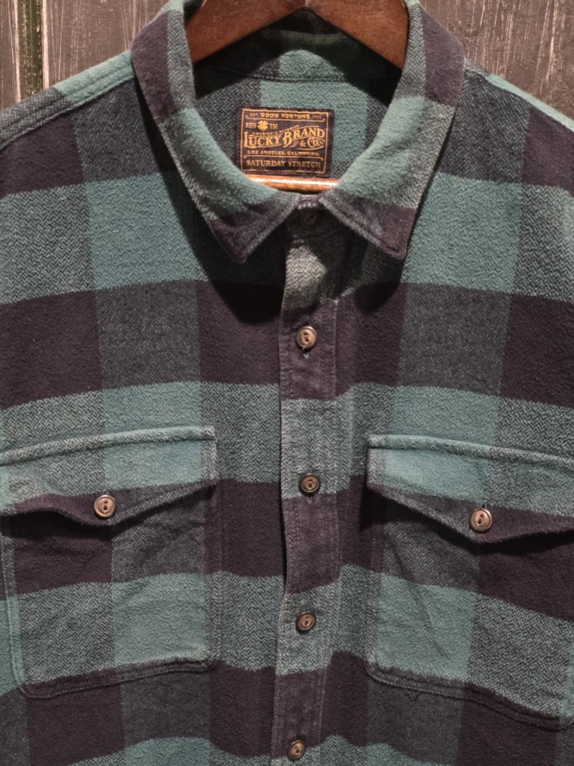 Lucky Brand & Co. Plaid Flannel Shirt 상품이미지2