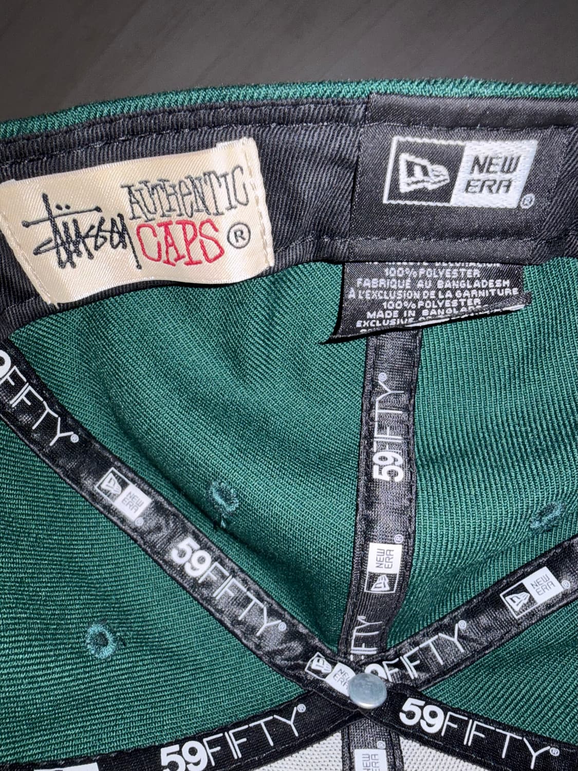 Stussy Curly S 59Fifty New Era Cap Green 상품이미지5