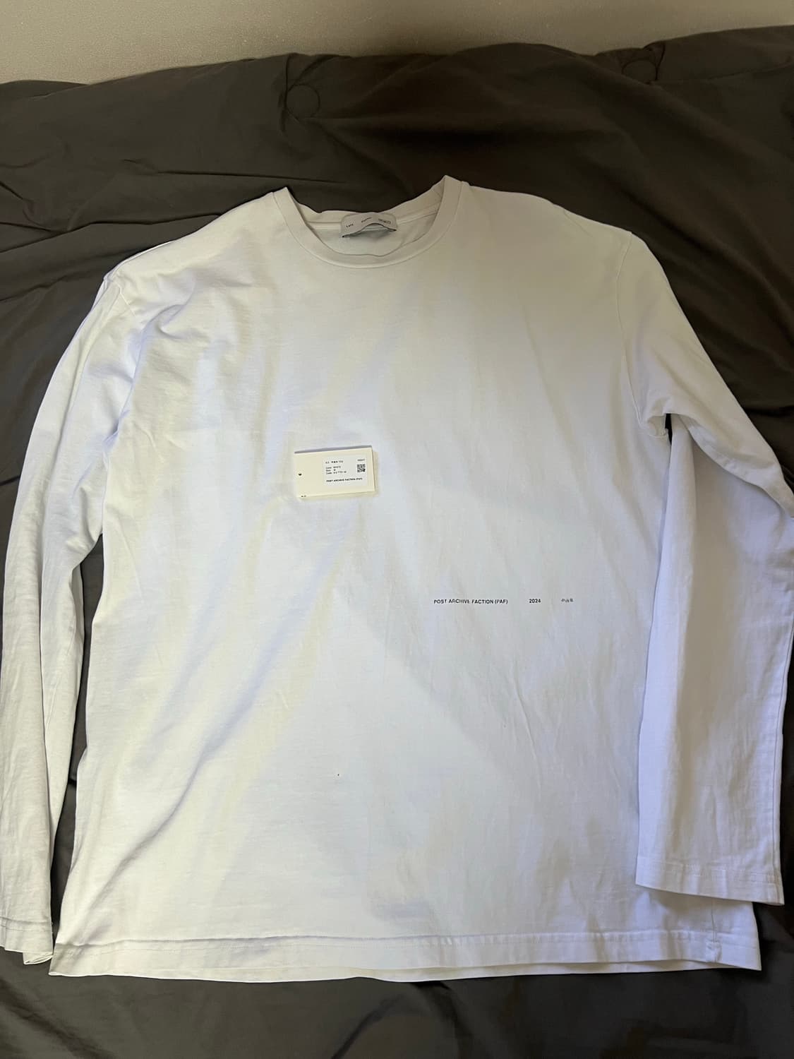  (M) 파프 6.0 갑진년 롱슬리브 티셔츠 화이트 PAF 상품이미지2