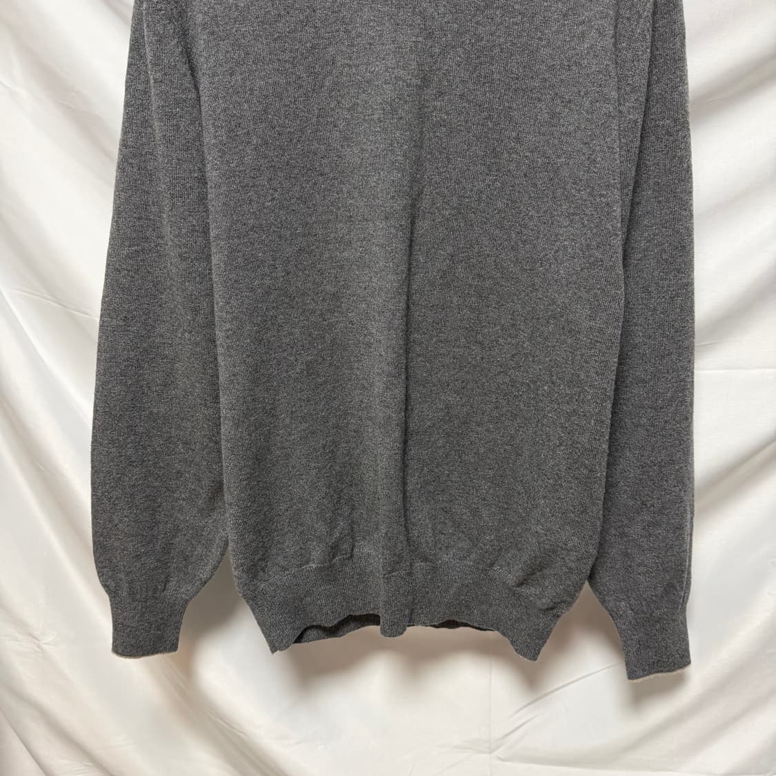 [S+급/52] 브루넬로 쿠치넬리 캐시미어 니트 그레이 상품이미지3