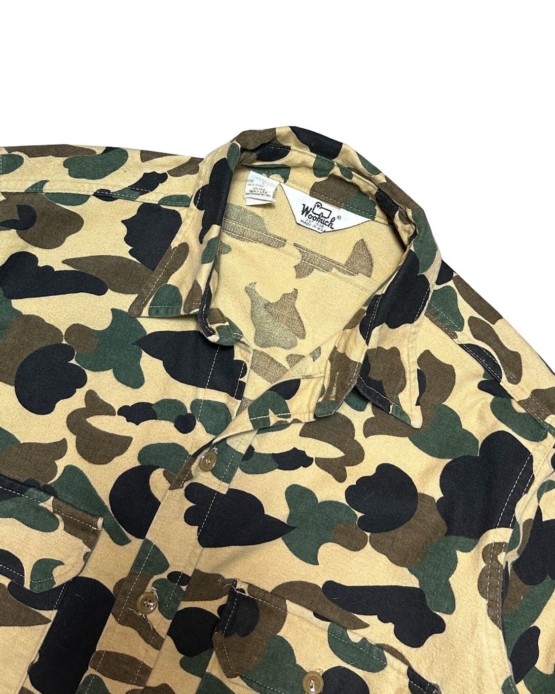 90s 울리치 헤비 카모 헌팅 셔츠 made in usa 상품이미지5